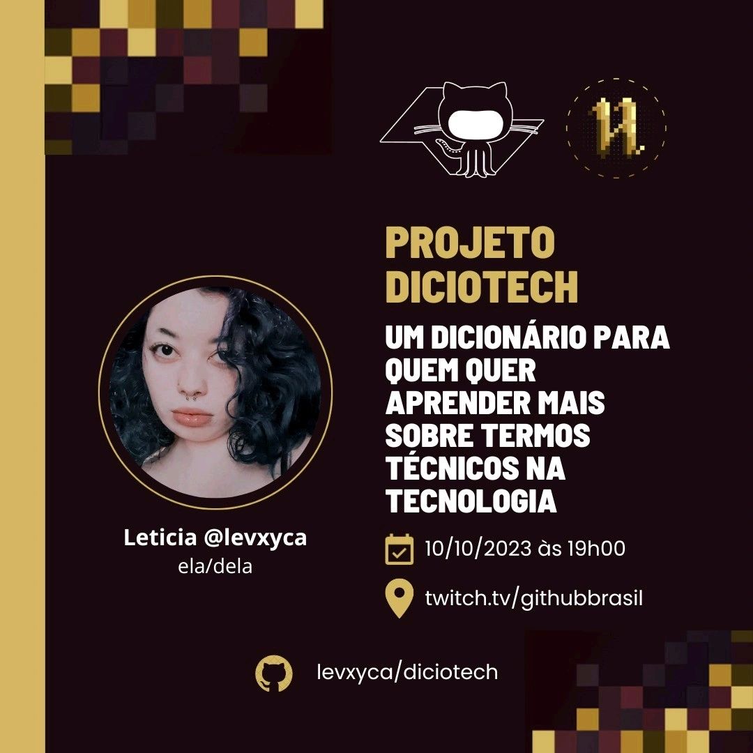 Meetup Online - GitTogether São Paulo - Outubro [Hacktoberfest] - Projeto Diciotech